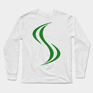 Smellville ‘S’ Logo Green Long Sleeve T-Shirt